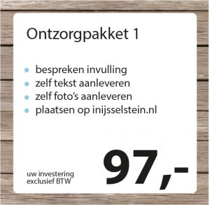 Ontzorgpakket 1 – Studio Pilon Ontzorgpakket 1 - Studio Pilon