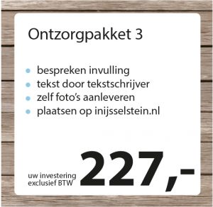 Ontzorgpakket 3 – Studio Pilon Ontzorgpakket 3 - Studio Pilon